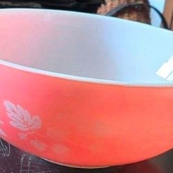 Vintage 1950s PYREX 444 Pink Gooseberry Large Cinderella Bowl