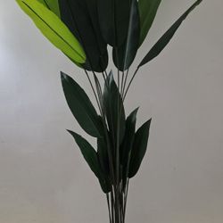 7ft Faux Bird of Paradise in Blue Resin Planter @ Lasting Creations 