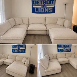 4 Piece L Sectional + Ottoman 