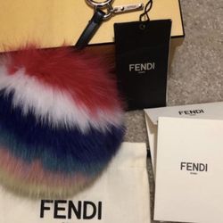 Fendi Pom Keychain 