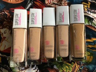 New Maybelline superstay 24hr wear foundations
