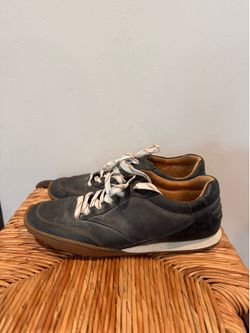 Born Alma Womens Shoe Sz 9 M Black Leather Suede Comfort Low Top Lace-Up Sneaker