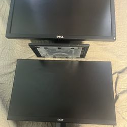 Acer monitor and Dell monitor