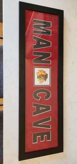 Black Hawks Man Cave Picture & Frame