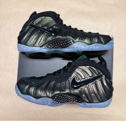 Nike Air Foamposite Pro Pine Green 2025 Basketball Shoes size 9.5 Rare NEW!