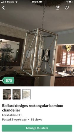 BALLARD DESIGNS rectangular chandelier