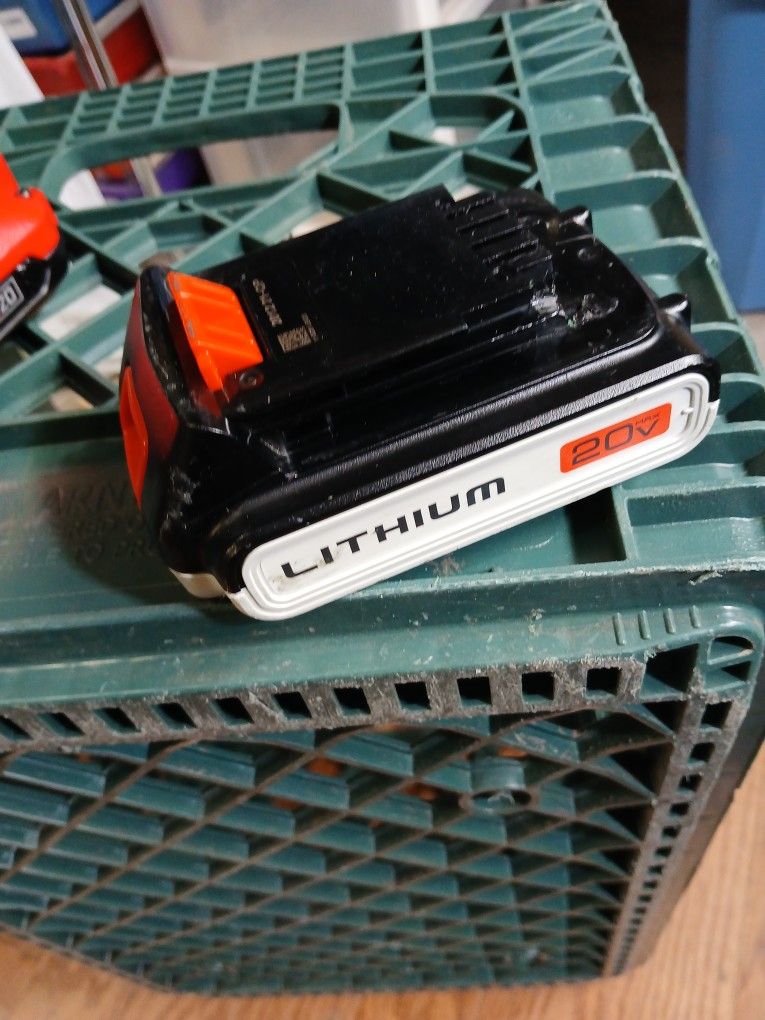 Black and Decker, 20v Lithium Ion Batery j.B.X 20