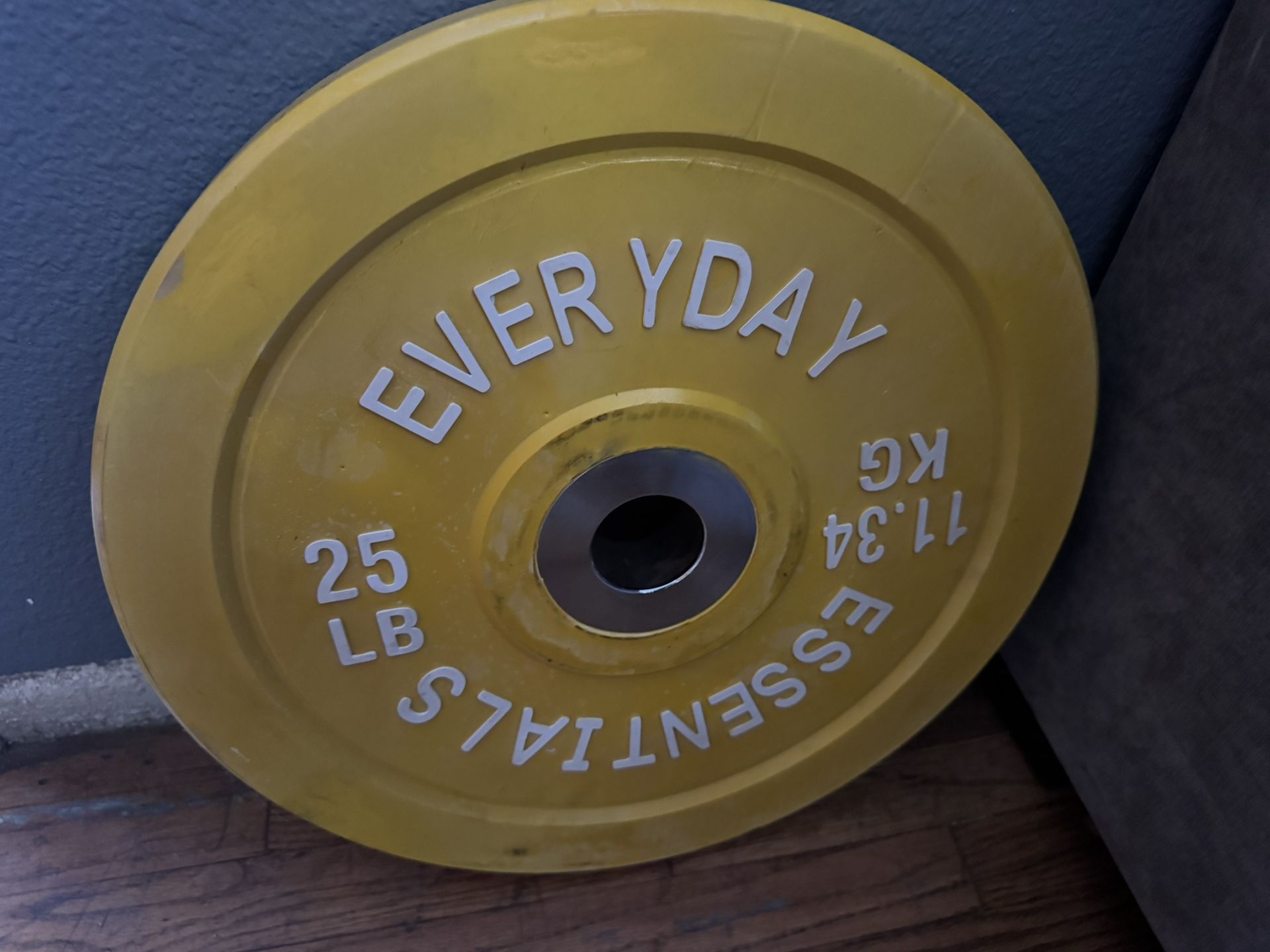 Single Bumper Plate. 25 Lbs