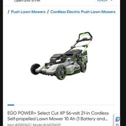 EGO POWER+ Select Cut XP 56-volt 21-in Cordless Self-propelled Lawn Mower