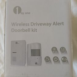 1 by One Wireless Driveway Alert Doorbell Kit 1 Receiver & 1 Motion Detector