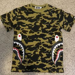 Bape Camo side shark tee