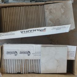 Porcelain beige 20+ Sq Ft (40 Linear Feet) Swimline Pool Tile 6x6 Inches