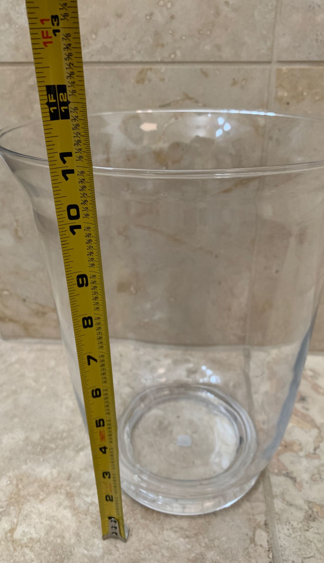 Glass Vase 11 inches tall