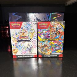 Pokemon Prismatic & Mega Evolution Booster Bundles