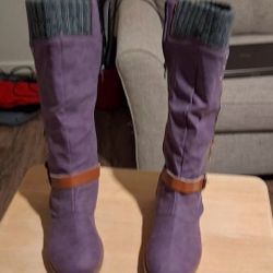 NEW women Purple Boots 