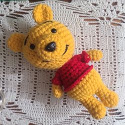 Crochet Winnie The Pooh,   Handmade Amigurumi Plushie