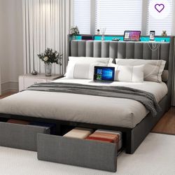 Upholstered Queen Bed Frame