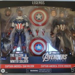 The Falcon and the Winter Soldier & Avengers: Endgame Marvel Legends Captain America Two-Pack