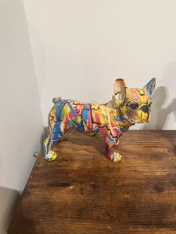 French bulldog sculpture