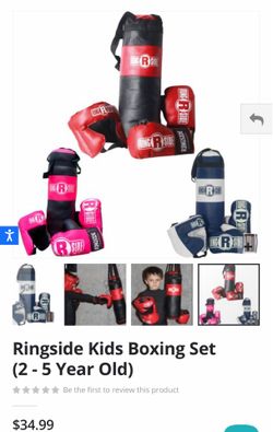 Ring side kids boxing equipment