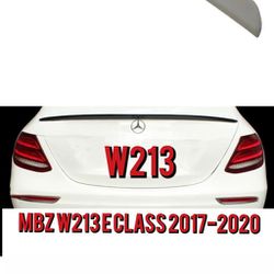 Mercedes Benz E Class W213 Trunk Spoiler E550 E350 ABS Plastic 