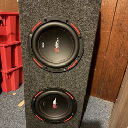 10” Cerwin Vega 1500 Watt Speakers And Box