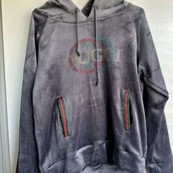 Grey Velour Track  Suit 