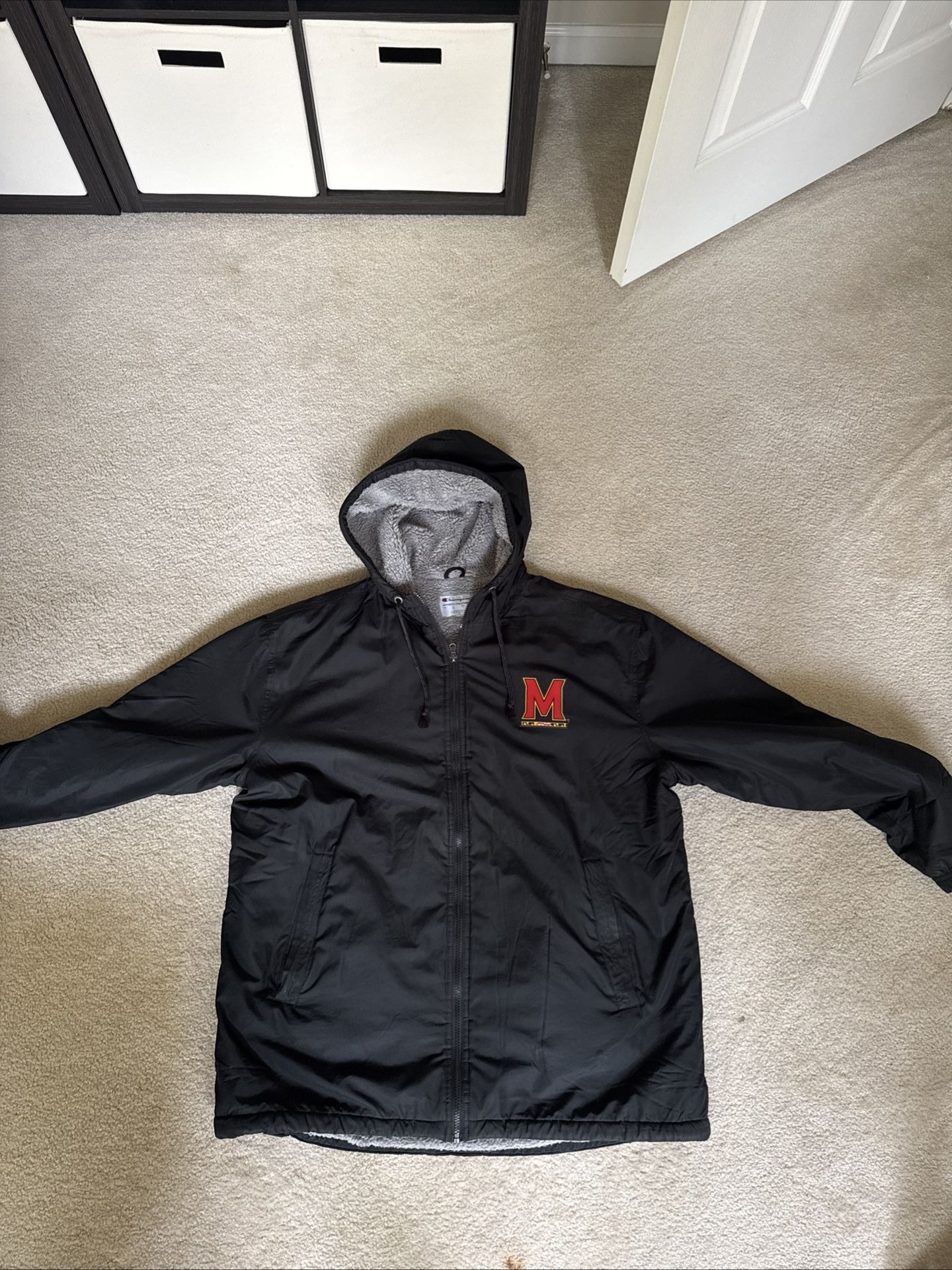University Of Maryland X Champion Zip Up Jacket Large