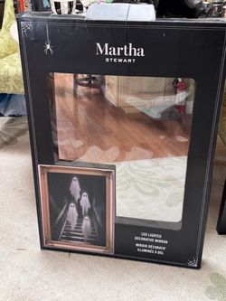 The viral Martha Stewart, ghost descending staircase, Halloween mirror The viral Martha Stewart, ghost descending staircase, Halloween mirror