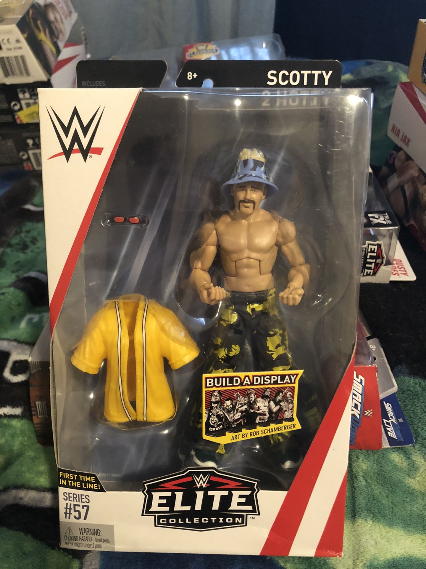 WWE ELITE 2017 Mattel Scotty Too Hotty Series 57 Build A Display VHTF RARE OOP