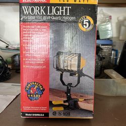 New In Box Halogen Work Light 