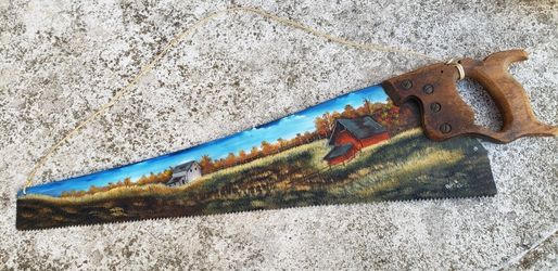 Wall Art On A Saw