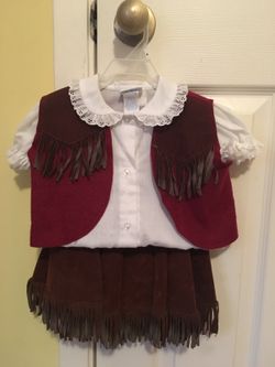 Toddler Rodeo Skirt & Vest Outfit Cowgirl