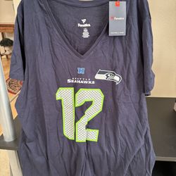 New With Tags 2X Seattle Seahawks Shirt