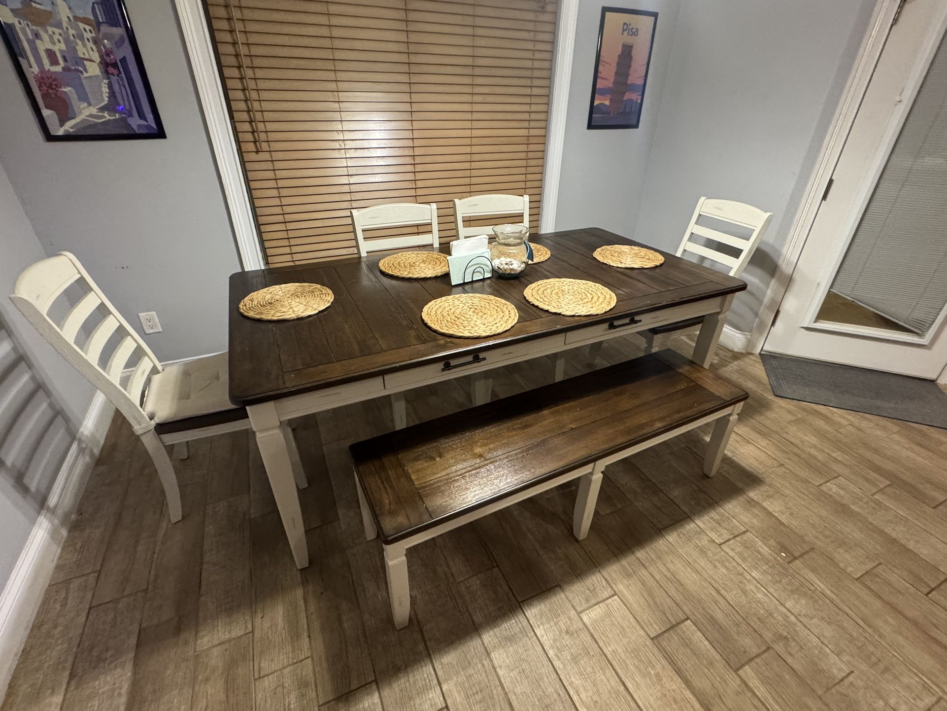 Dining Table Set with Bench