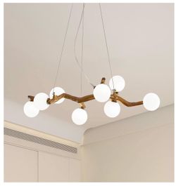 8-Light Mid Century Modern Chandelier,Tree Branch Chandelier for Home Decor