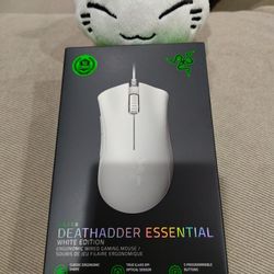 Razer DeathAdder Essential Gaming Mouse Mercury White Brand New Sealed