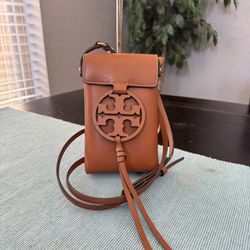 Tory Burch Miller leather phone crossbody bag 