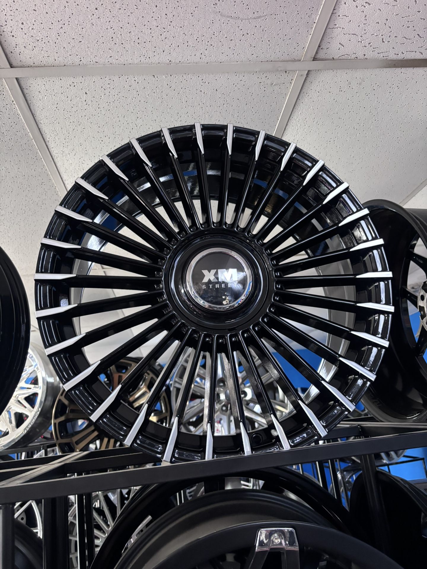 20s Black Milled Wheels Tires 5x114.3/120