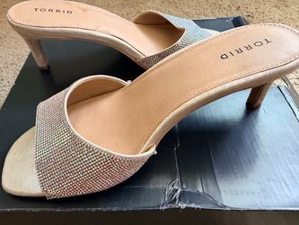 Torrid Rhinestone Mule Heels