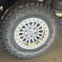 KMC KM552 IMS 17x8.5 6x5.5 - 10 Wheels Tires 33x12.50R17 Nitto Trail Grappler M/T Finance Available