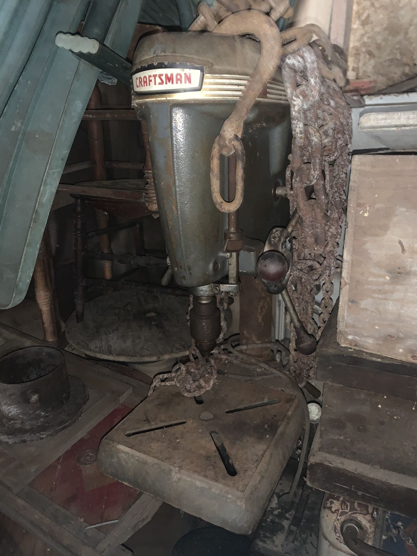  Band Saw , Drill Press, Wood Stove 