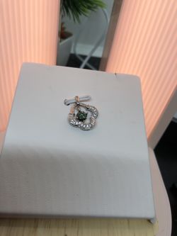 Moissanite Pendant with Certificate