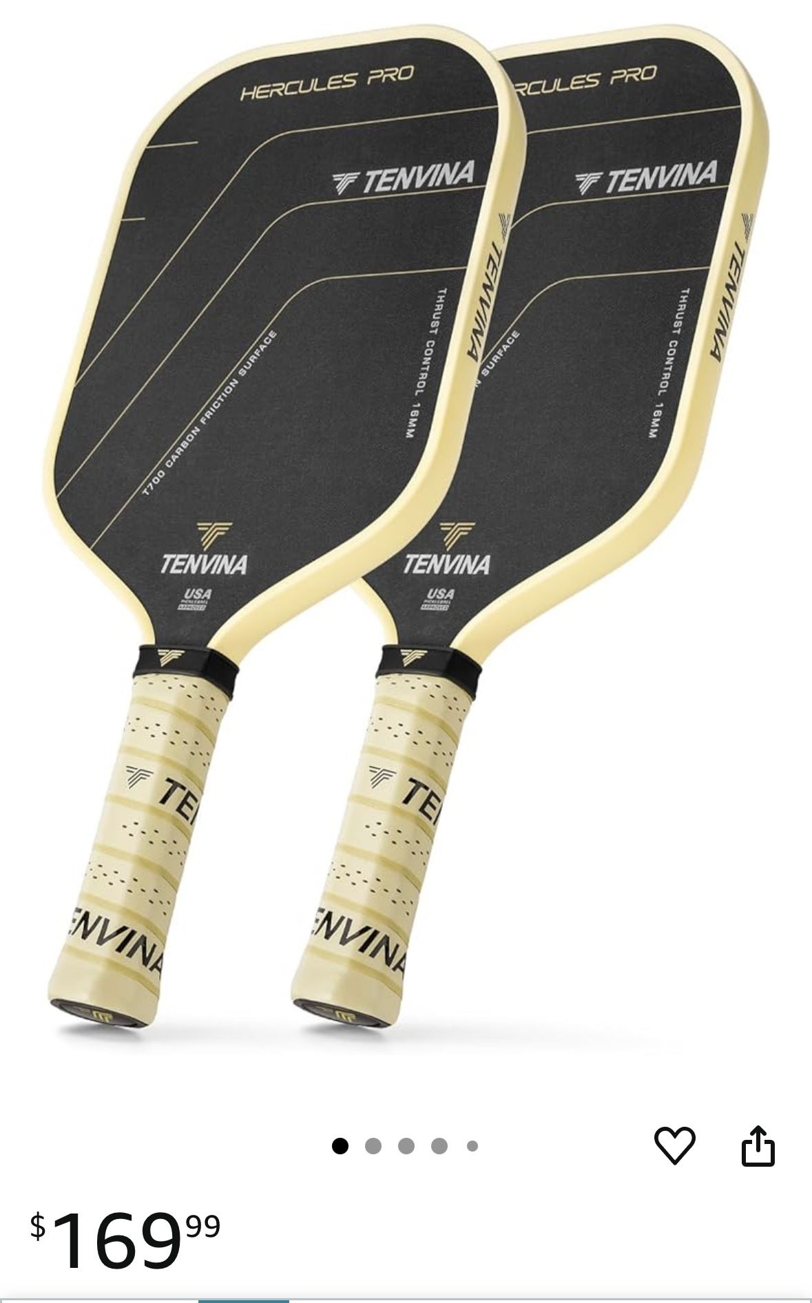 TENVINA Pickleball Paddles Set of 2