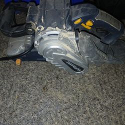 Chicago Electric power tool, specifically a 1-inch belt sander.