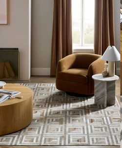 New Quince 8x10 Cowhide Rug Arhaus Dupe