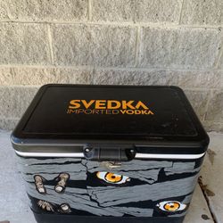 VINTAGE SVEDKA Vodka  ICE CHEST COOLER Large  Mummy Decor 