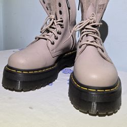 Pink Pastel Dr. Martens Jadon 8053 Platform Boots 