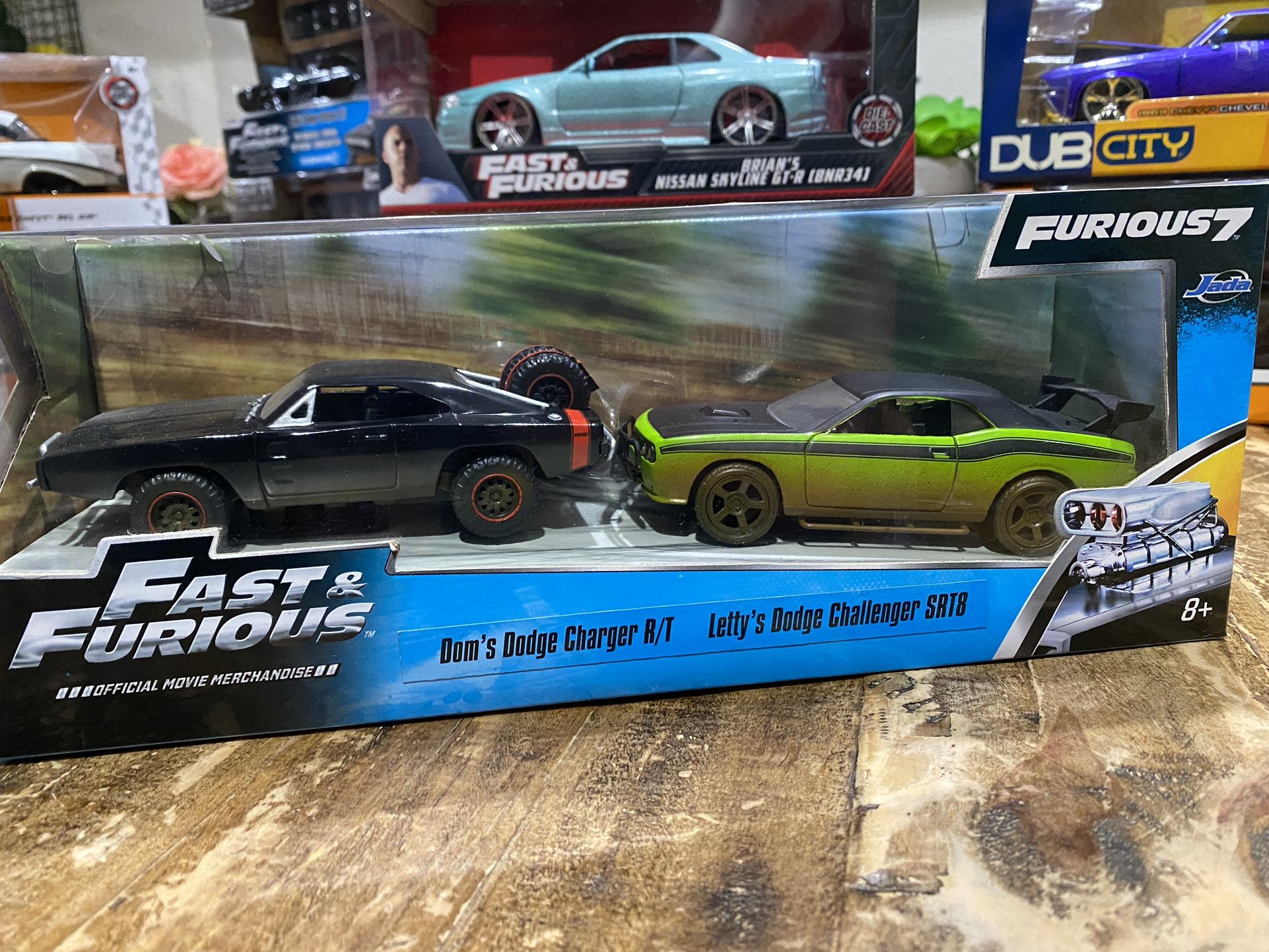 Jada Dom's Dodge Charger B/T letty's Dodge Challenger SRT8