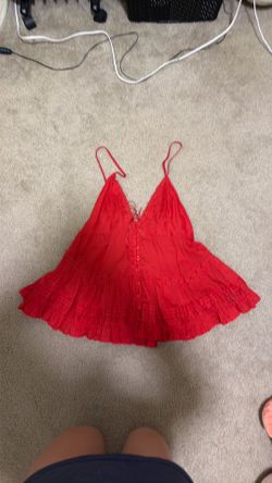 Small Red Flared Tank from Urban Outfitters